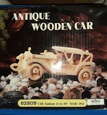 PUZZLE 3D Legno Modellismo vintage Antique Wooden Car WEICO ORIGINALE ANNI 80