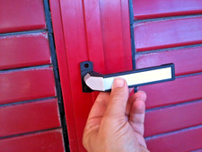 maniglie DA ESTERNO - DA FASCIA  per infissi IN ALLUMINIO PIENO - ARGENTO 