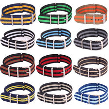 22mm 20mm 18mm Nato Militare Multicolore Nylon Fibbia Cinturino Orologio