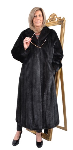 A5736 cappotto visone - visone,