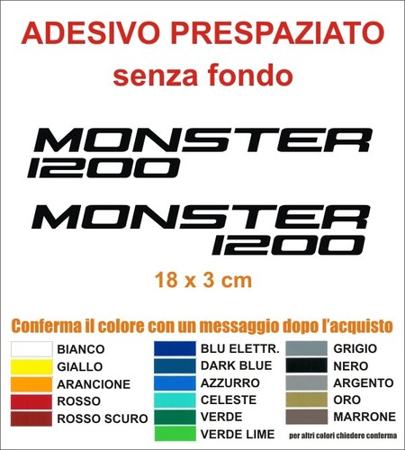 Adesivi ducati monster 1200 - adesivi,