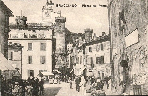 Dh447 cartolina bracciano - cartolina,