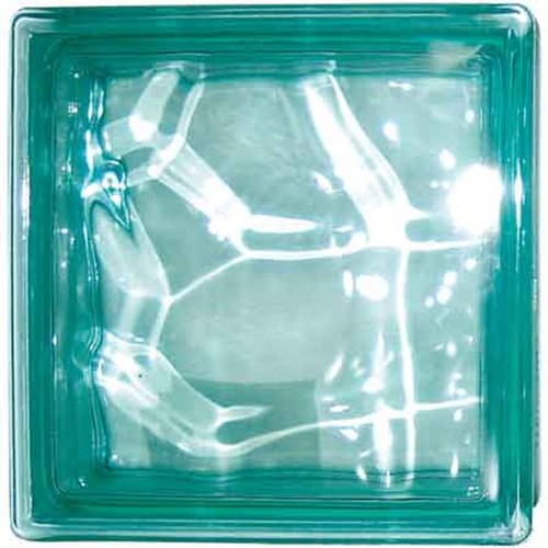 Vetromattone ondulato verde - vetromattone,