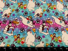 Bicchiere Tina SCRAP Lycra 9"x14"+ Personalizzato Frosty il Pupazzo di Neve Natale Elfo Tessuto
