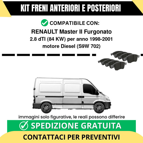 Pastiglie freno ant post - freno, +