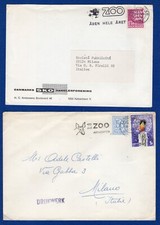 tema - BUSTA CON TARGA ZOO DAL BELGIO E UNA DALLA DANIMARCA