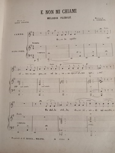 Non chiami melodia da - e, melodia-da