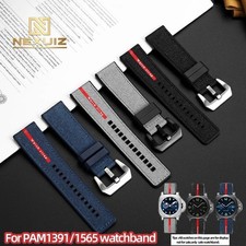 Cinturino orologio silicone nylon per Panerai Submersible PAM1391 1565 cinturino 22-26 mm