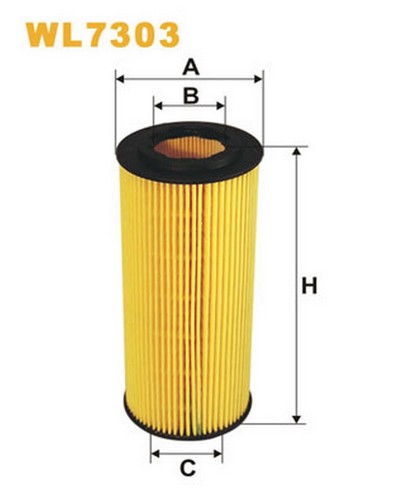 Wl7303 filtro olio per - olio, bmw