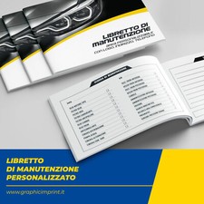 Scheda Libretto di Manutenzione Tagliando per Auto e Moto Officina Meccatronica