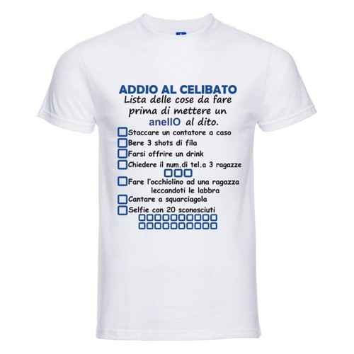 Shirt addio celibato - addio, al