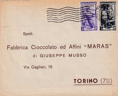 Busta affrancata 1951 - affrancata,