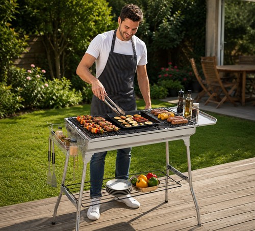 Barbecue portatile pieghevole - portatile,