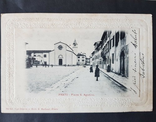 Prato piazza agostino 1901 - prato, s.