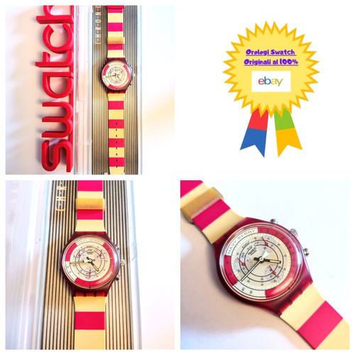 Swatch chrono nuovo navy berry - nuovo,