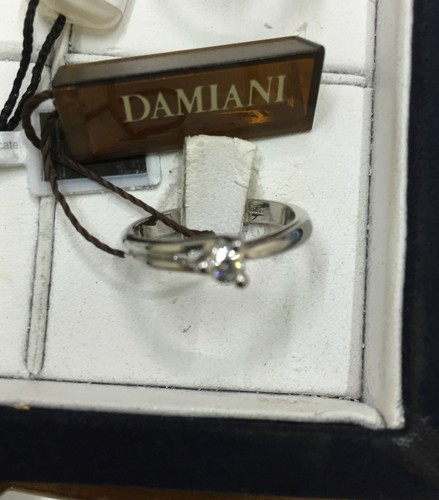 Anello solitario damiani - solitario, tris