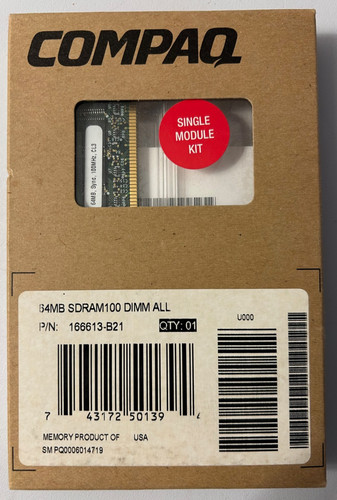 Compaq 64mb sdram100 - compaq, dimm