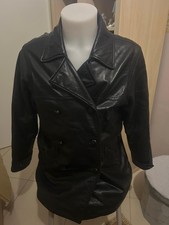 mens black leather coat jacket