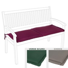CUSCINO SEDUTA PER PANCA 2 POSTI POLIESTERE GIARDINO MARE SPIAGGIA POLY 