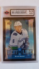 Brock Boeser 2017-18 Next In Line Overtime Blue Rookie Hockey Card 7/10 KSA 9,5!