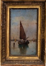 A.GABURO, "BARCA  CON L'ISOLA