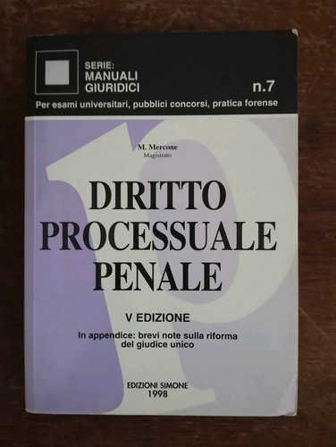 Diritto processuale penale - processuale,