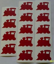 30 adesivi treno rosso -