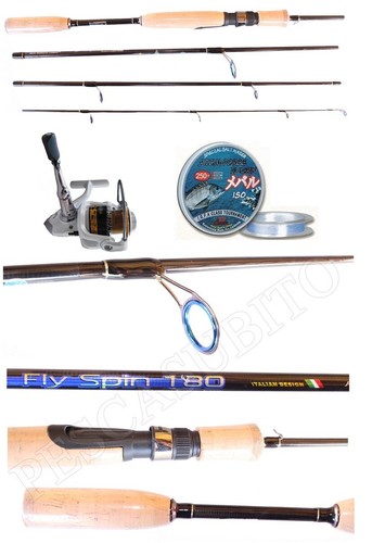 Combo canna pesca spinning - pesca,