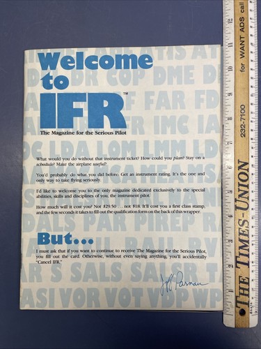 Rare 1985 ifr premiere - rare,