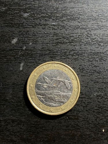 Moneta rara euro finlandia - moneta, 1