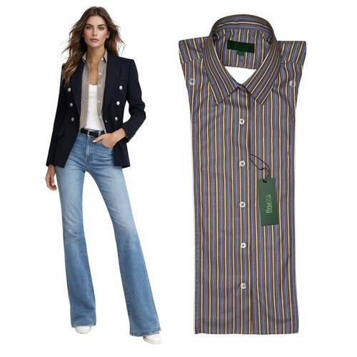 Camicia marrone abbottonata