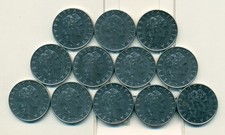 12 DIFFERENT 50 LIRE COINS