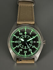 Orologio Automatico Flieger Acciaio 316L 40mm 68gr Miyota 8215 Vetro Zaffiro