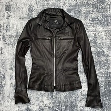 Giacca moto pelle donna Karl