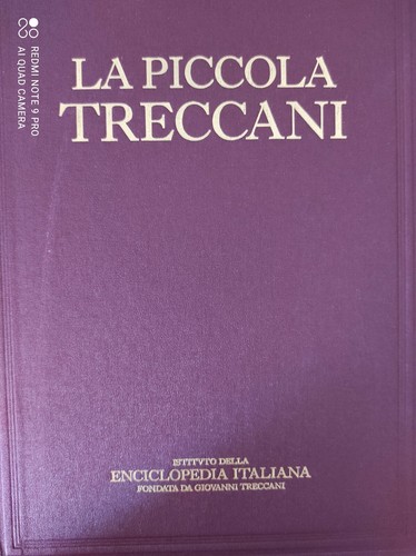 Enciclopedia italiana piccola - enciclopedia,
