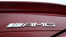 Logo AMG Mercedes Chrome 3D en