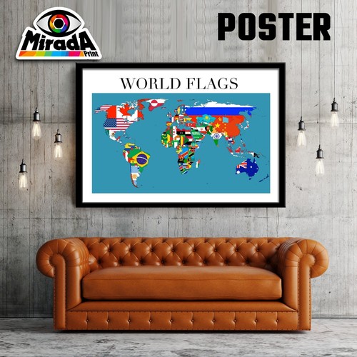 Poster mappa mondo cartina - mappa,