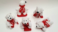 Serie Completa 5 Orsi Peluche Coca Cola