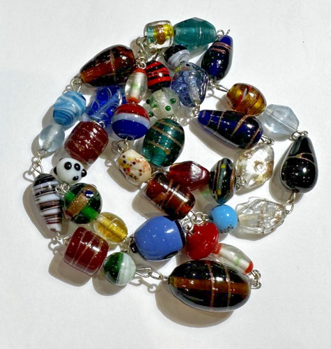 Collana vintage vetro di - collana, in