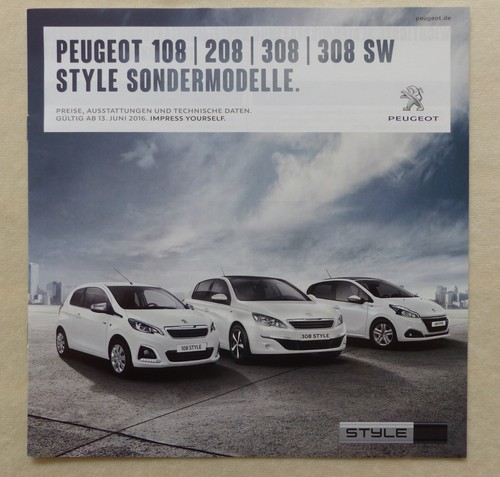 Peugeot 108 208 308 - , style