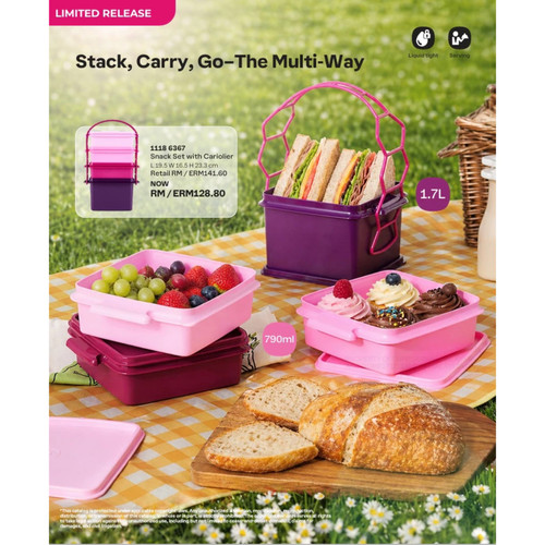Tupperware snack set with - snack,
