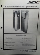 BOSE 401 Altoparlanti Manuale