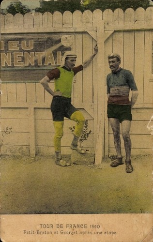 Cartolina tour france 1910 - cartolina,