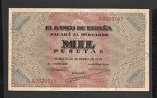 1000 PESETAS 1938 SERIE A EBC