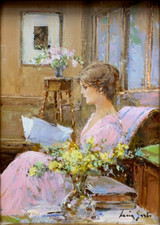 Dipinto olio Lucia Sarto