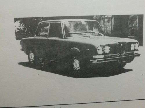 Lancia 2000 1972 - 2000, foglio