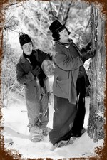 Targa in latta LAUREL & HARDY