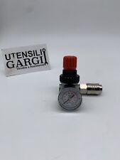 RIDUTTORE DI PRESSIONE CON INNESTO RAPIDO 1/4 F + MANOMETRO PER COMPRESSORE