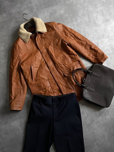 Canali leather jacket - ,
