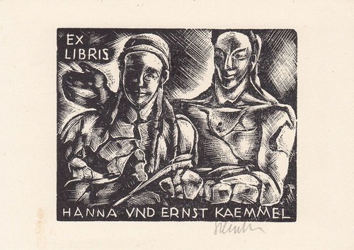 Exlibris bookplate incisione - exlibris,